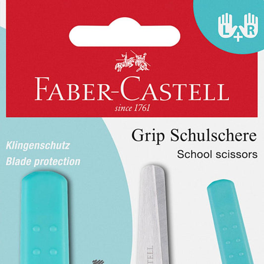 FOARFECA SCOLARA CU PROTECTIE GRIP TURCOAZ FABER-CASTELL
