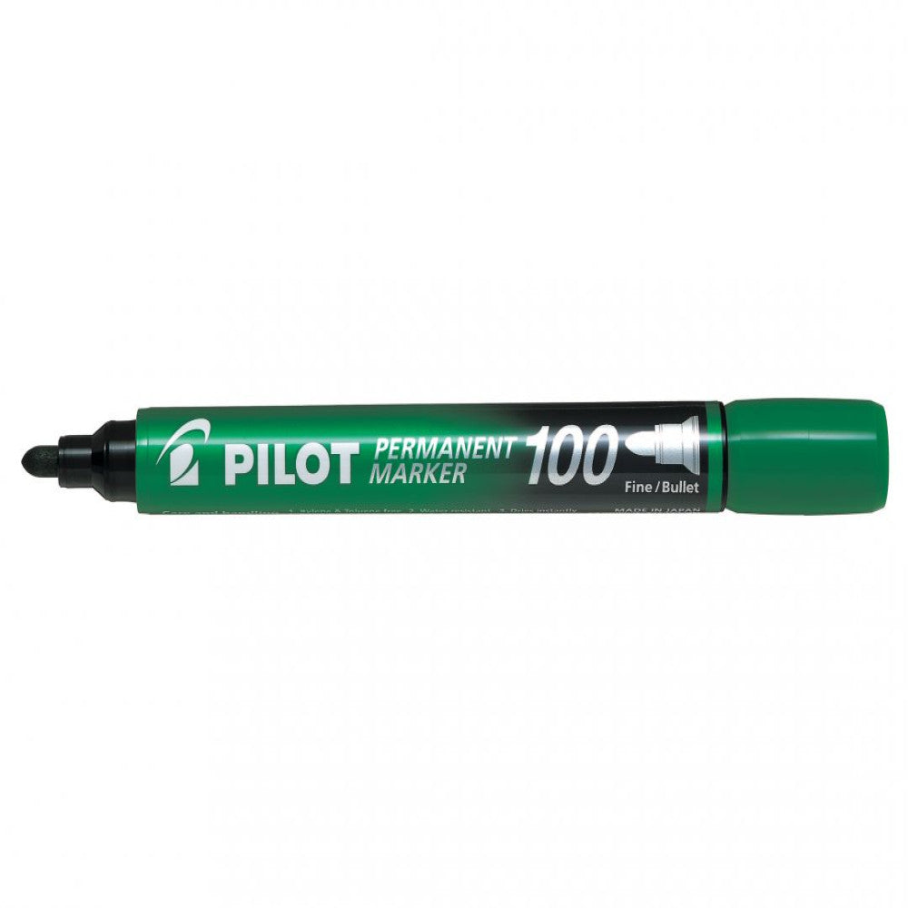 Marker Permanent Verde Varf Rotund 3mm 100 Pilot