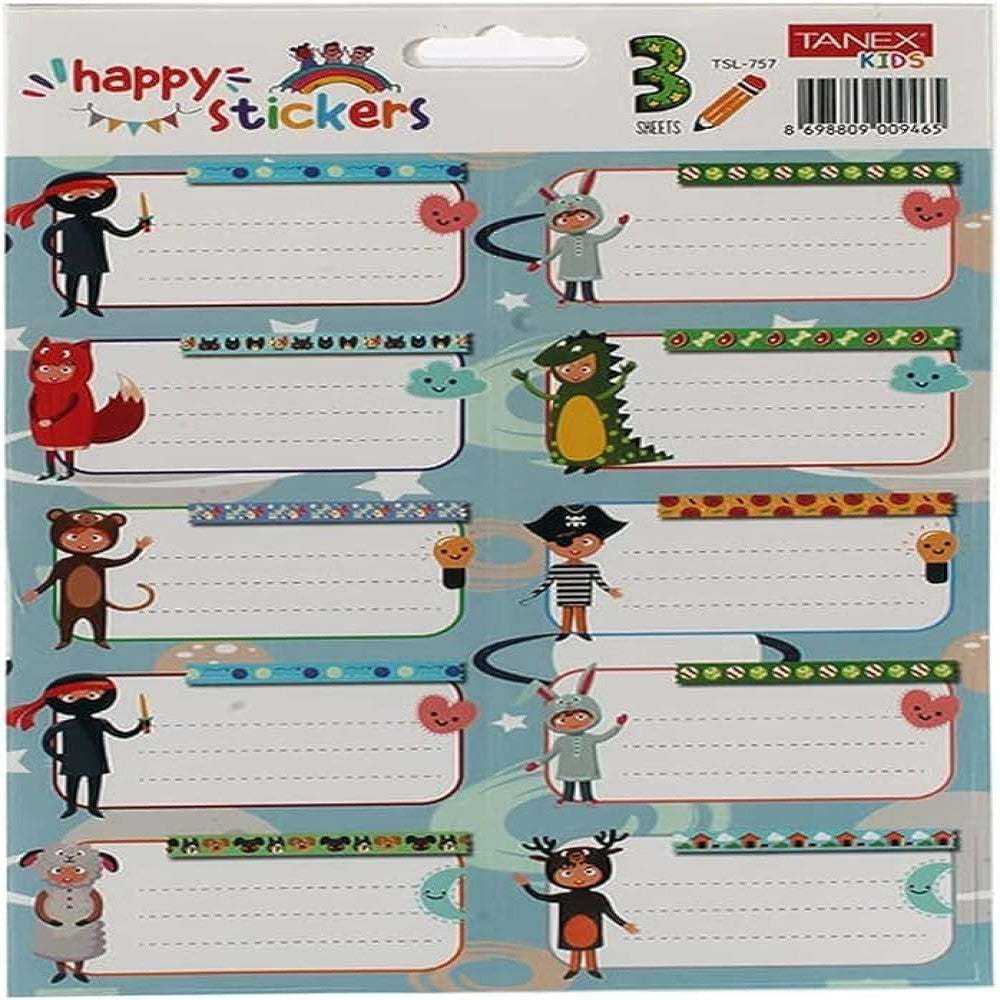 Etichete Scolare 30/set Tls-757 Tanex