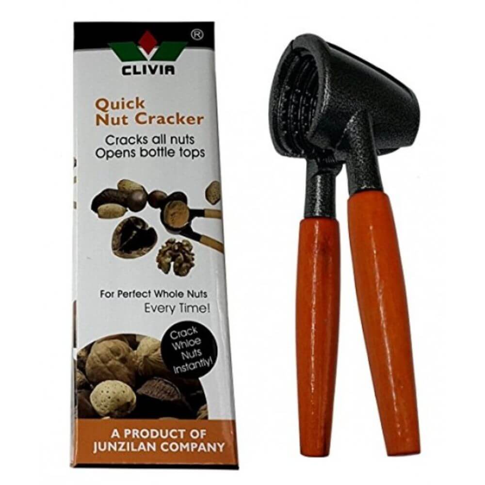 Spargator de Nuci CLIVIA din Metal, Cu maner din Lemn
