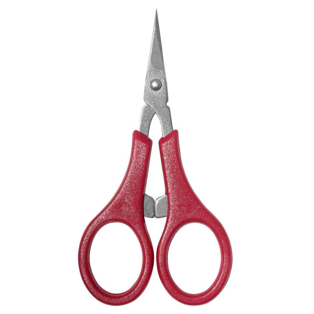 Forfecuta Cuticule, Dimensiune 9 cm, Maner Plastic, Culoare Rosu