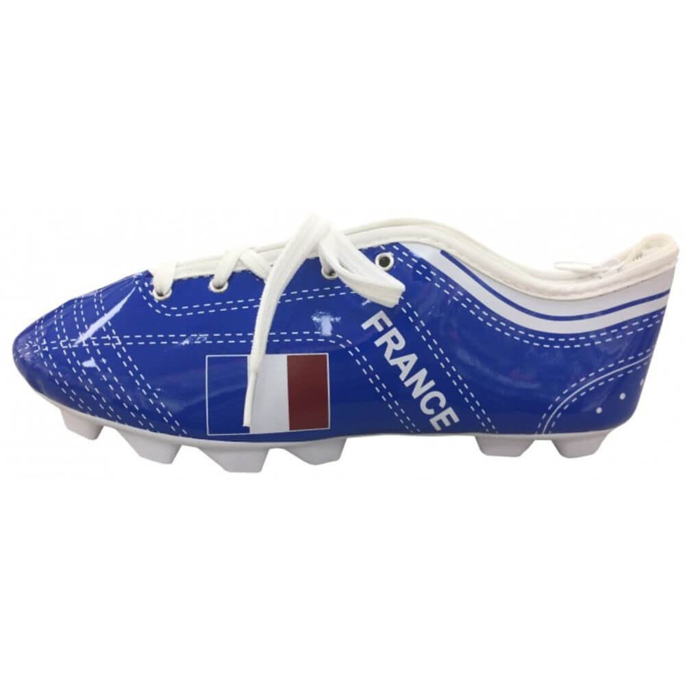 Penar Borseta DACO, 22x7.5x7.3 cm, Material Piele Sintetica, Model Gheata Fotbal Franta, Culoare Albastra, Penare Tip Borseta, Penar pentru Baieti, Penare cu Fermoar, Penare de Scoala, Penare Scolare, Penar Scolar, Rechizite Scolare