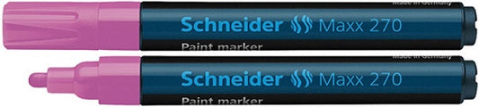 Marker Cu Vopsea Schneider Maxx 270, Varf Rotund 1-3mm - Roz