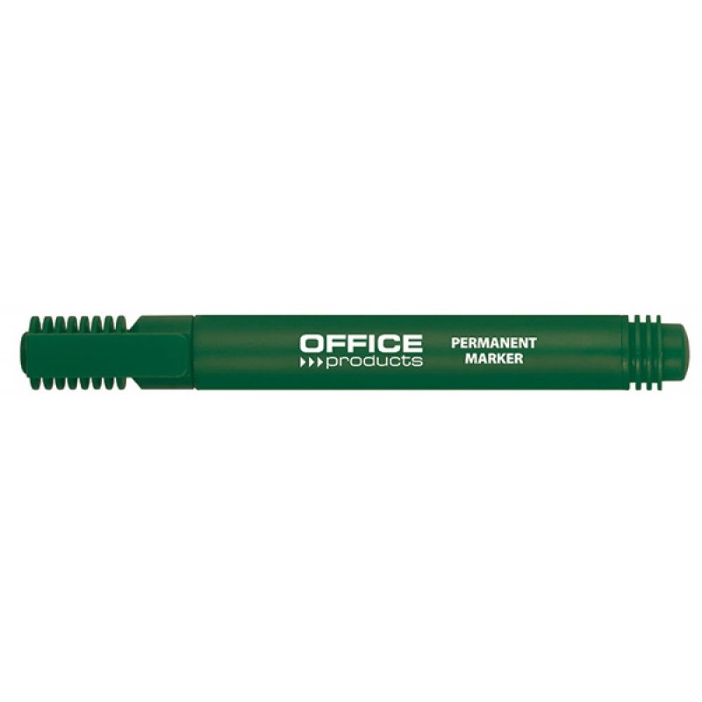 Set 12 Markere Permanente OFFICE Products, Varf Rotund, Scriere 1-3 mm, Verde, Marker Permanent, Accesorii Birou, Instrumente de Scris
