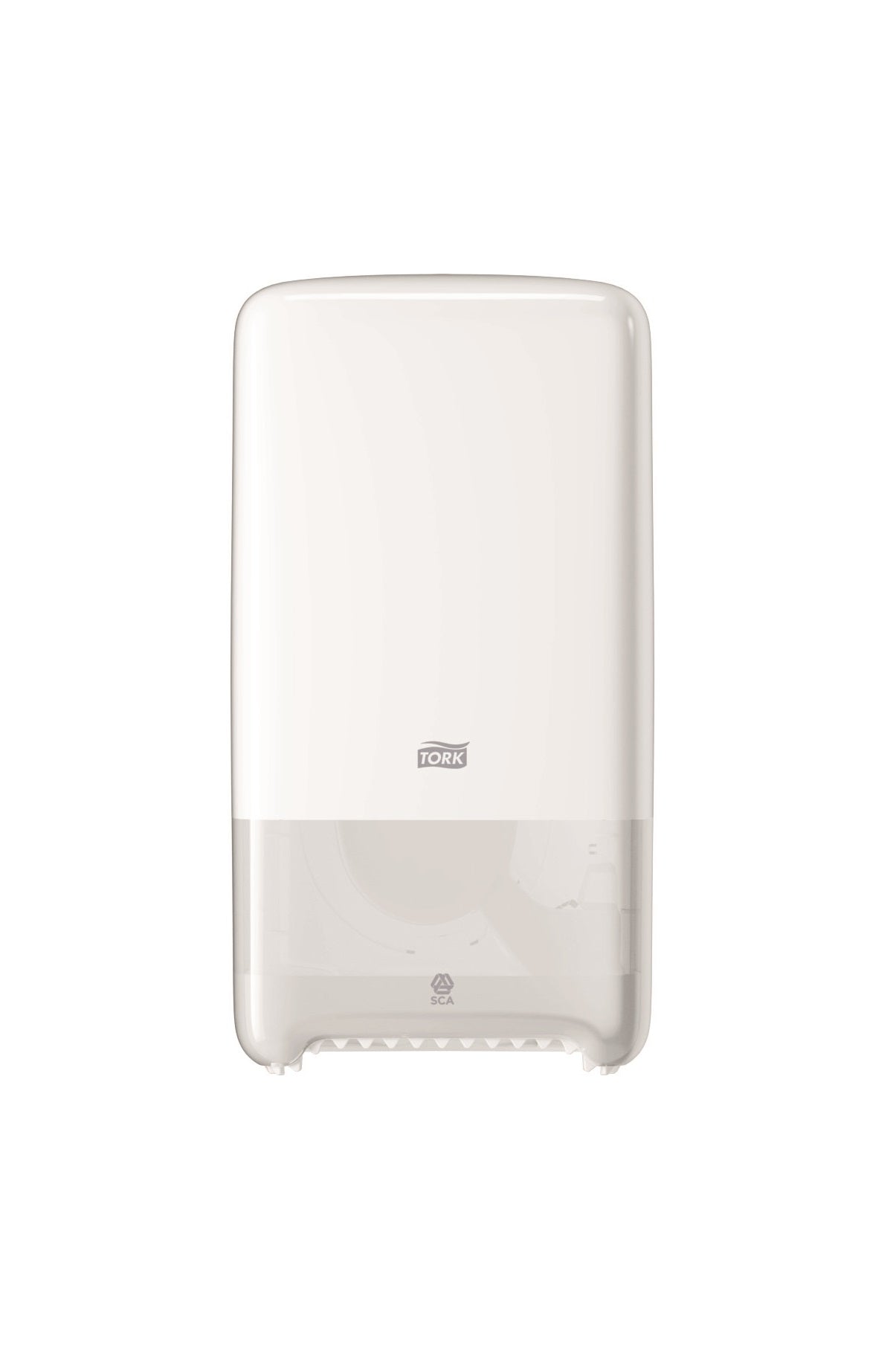 Dispenser Tork Elevation Twin Mid-size, Pentru Hartie Igienica, 344x184x140mm - Alb