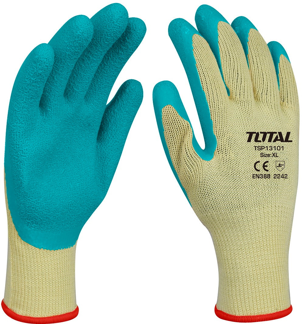 Total - Manusi De Protectie - Latex + Textil - Xl