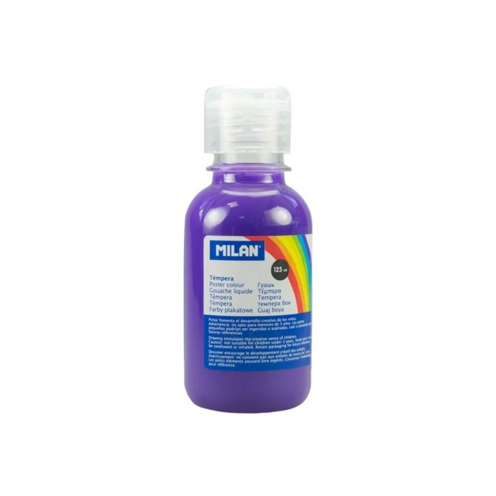 Vopsea Tempera MILAN, 125 ml, Violet, Tempera Lichida, Tempera 125 ml, Culori Tempera 125 ml, Vopsea Tempera, Vopsele Tempera, Acuarele Tempera, Culori Tempera, Vopsea Pictura, Tempera Acuarele, Culoare Tempera, Culori pentru Pictura