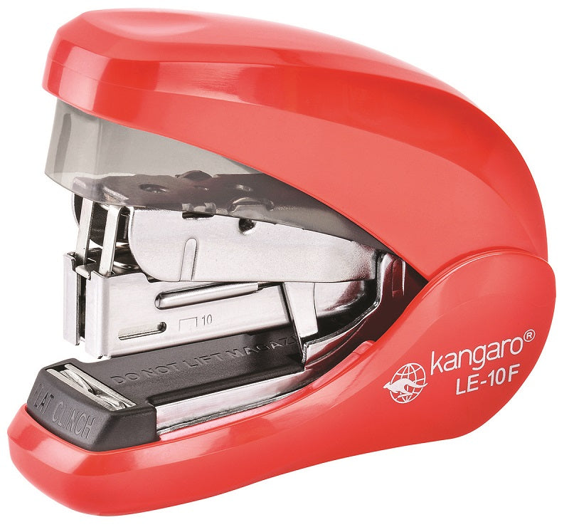 Capsator Less Effort, 20 Coli, Capse Nr. 10, Kangaro Le-10f - Rosu