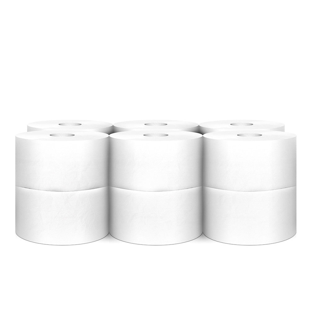 Hartie Igienica Alba, 450gr - 2 Straturi, 12 Role/bax, Mini Jumbo
