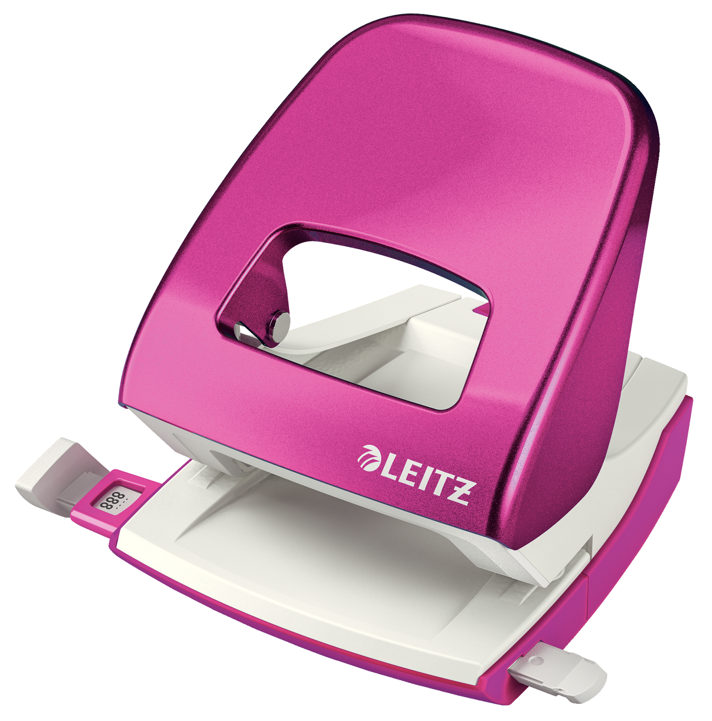 Perforator Metalic Leitz Wow 5008 Nexxt Series, 30 Coli, Roz
