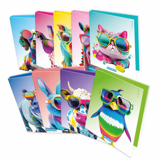 Caiet mecanic Mitama 27x32 4 inele 3cm design animale