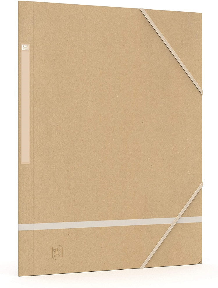 Mapa Carton Reciclat, Cu Elastic Pe Colturi, 5 Buc/set, Oxford Touareg - Kraft/dungi Culori Asortate