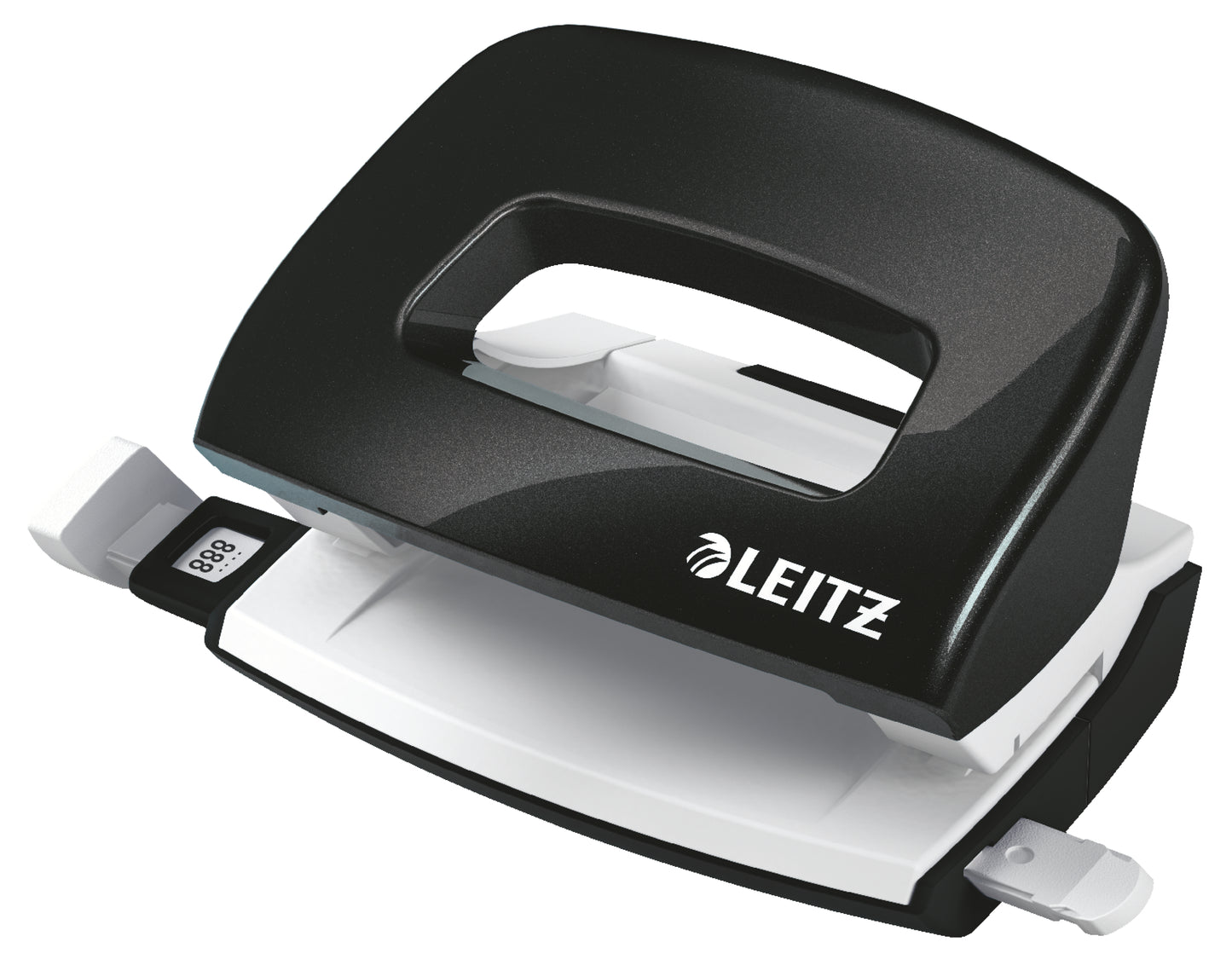 Perforator Metalic Leitz Wow 5060 Mini Nexxt Series, 10 Coli, Negru