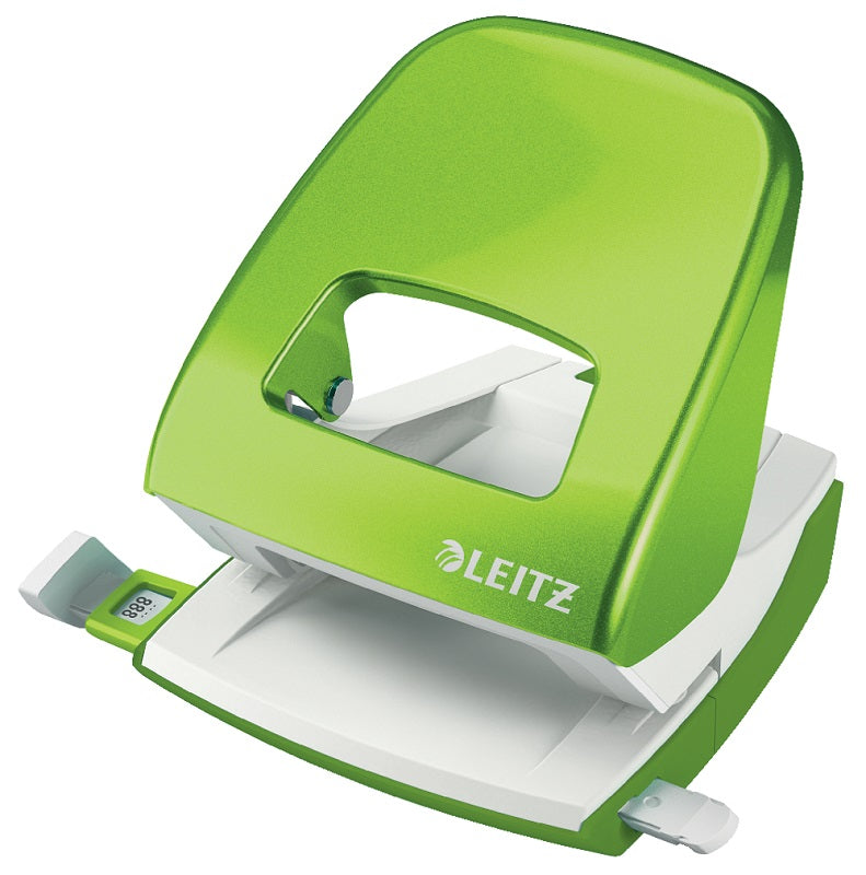 Perforator Metalic Leitz Wow 5008 Nexxt Series, 30 Coli, Verde