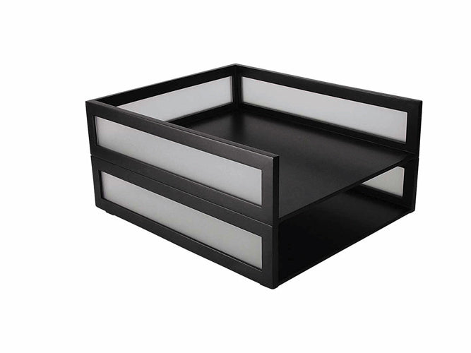 Tavita Documente Rolodex Shadow - Lemn/plexiglas