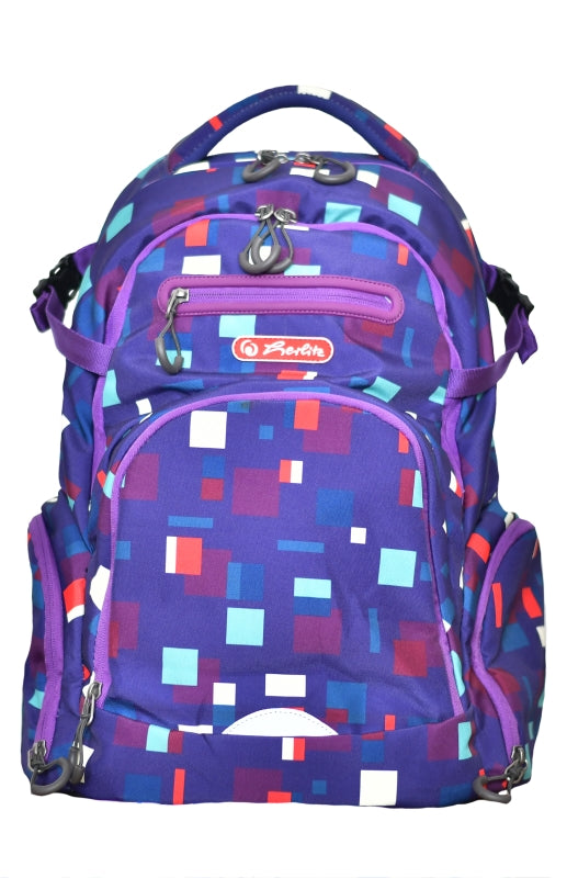 Rucsac Crash Cu Doua Compartimente, Compartiment Pentru Laptop, Dimensiune 43 X 30 X 21,5 Cm, Motiv Pixels