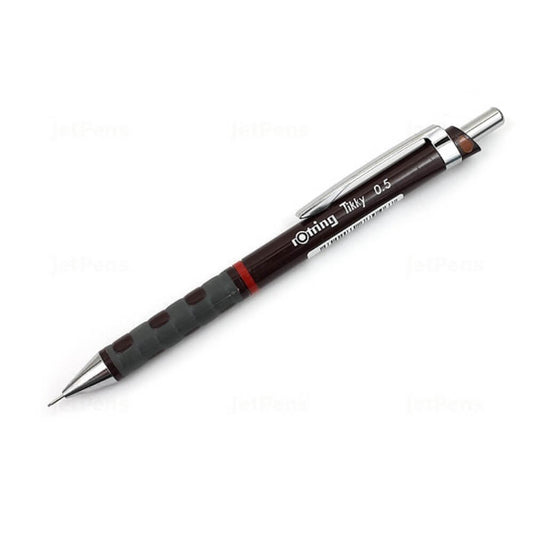 Creion Mecanic Tikky Rotring, Mina 0.5 mm, Burgundi, Corp din Plastic, Radiera, Creion Mecanic Tikky, Creioane Mecanice Tikky, Creion Mecanic pentru Scris, Creion pentru Desen, Creion Grafica, Creioane Grafica, Creioane Scoala