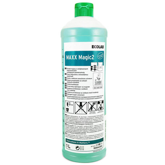 Detergent Super-Umectant pentru Gresie ECOLAB Magic 2, 1 L, Detergent pentru Gresie Profesional, Detergenti Gresie Profesional, Detergent Dezinfectant Gresie, Detergenti Gresie, Solutie Gresie, Solutie Profesionala Gresie