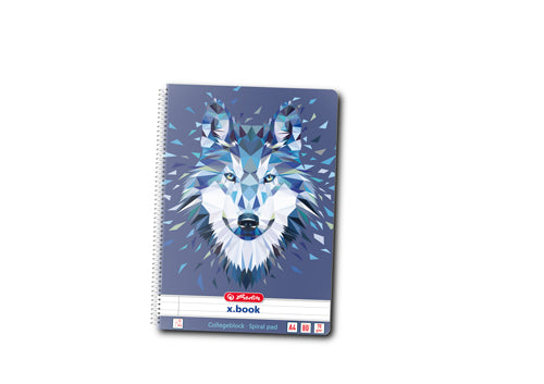 Caiet A4 80f Spirala Dictando Motiv Wild Animals Wolf