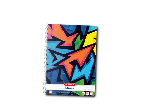 Caiet A4 80f Spirala Dictando Motiv Neon Art