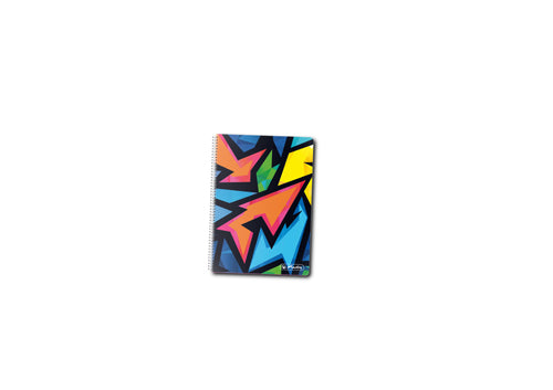 Caiet Cu Spirala 10x14 Cm 200f Patratele Neon Art