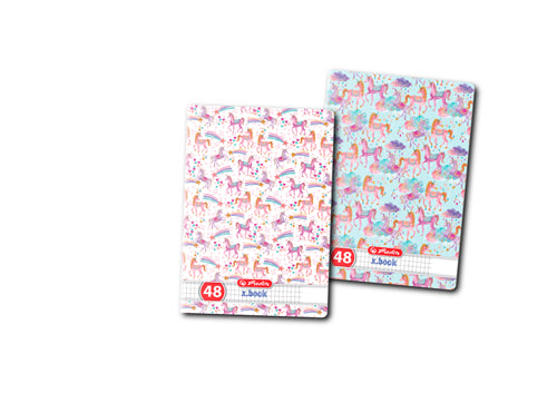 Caiet A5 48 File Patratele Unicorn