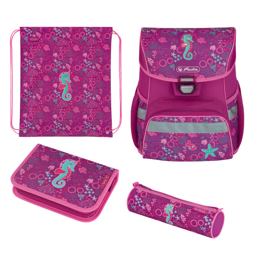 Ghiozdan Echipat Loop Plus, Motiv Seahorse