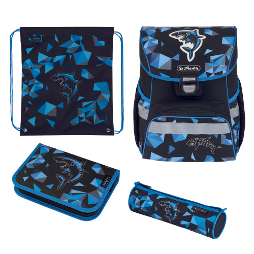 Ghiozdan Echipat Loop Plus, Motiv Shark