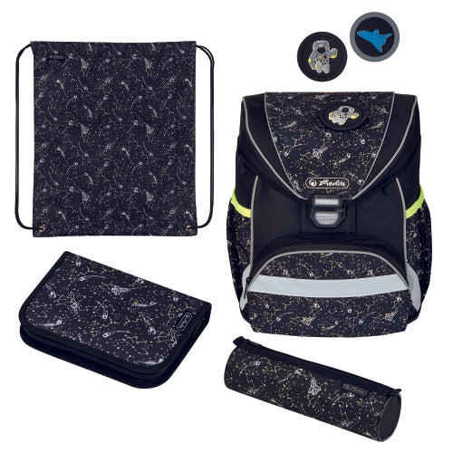 Ghiozdan Echipat Ultralight Plus, Motiv Space