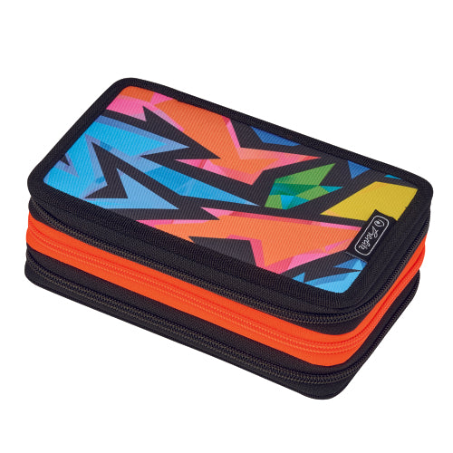 Penar Neechipat, 3 Compartimente, Dimensiune 19x11,5x7cm, Motiv Neon Art