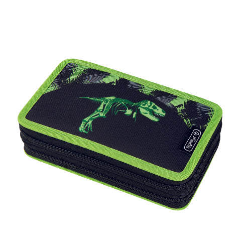 Penar Echipat 2 Compartimente 23 Piese Dimensiune 19,3x11,5x4,5 Cm, Motiv Dino Skeleton
