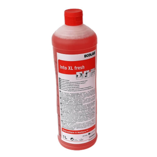 Detergent ECOLAB Into XL Fresh, 1 L, Ideal pentru Curatarea Spatiilor Sanitare, Detergent pentru Baie, Detergenti Pardoseli Profesional, Detergent Dezinfectant Baie, Detergenti Gresie, Solutie Gresie, Solutie Profesionala Gresie