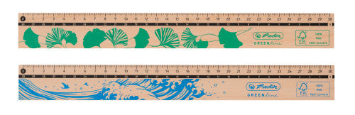 Rigla Lemn 30cm Greenline