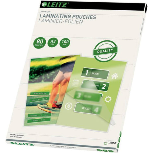 Folii Laminare Leitz, A3, Top 100 Coli, 80 Microni, Folie Laminare, Folie pentru Laminare, Folii pentru Laminare, Set Folii Laminare, Folii A3 Laminare, Folie pentru Laminat, Folii pentru Laminat, Folie de Laminare, Folii de Laminare