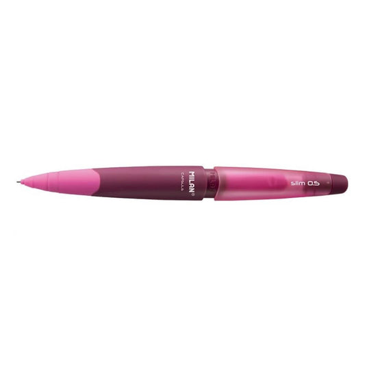Creion Mecanic MILAN Capsule Slim, Mina de 0.5 mm, Corp din Plastic Roz, Creioane Mecanice, Creion Mecanic cu Mina, Creioane Mecanice cu Mina, Creion Mecanic Milan, Creion Mecanic Roz, Creion Mecanic cu Radiera, Creion Mecanic 0.5 mm