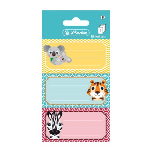 Etichete Scolare Cute Animals Set 9