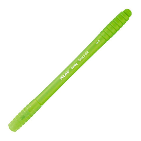 Pix MILAN Fineliner, Mina Verde Deschis, Varf 0.4 mm, Corp din Plastic de Culoare Verde Deschis si Capac Aerisit, Linere Scoala, Liner Milan, Finelinere, Liner Grafic, Pix Liner, Pix Verde Deschis, Fineliner Verde Deschis, Pix cu Pasta Verde