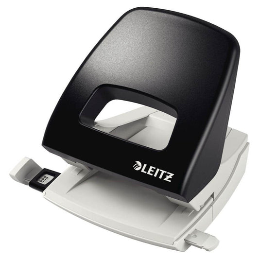 Perforator Leitz 5005, 25 Coli, Negru, din Metal si Plastic, Perforator 25 Coli, Perforator 25 Foi, Perforator Modern, Perforatoare Leitz, Perforatoare 5005 Leitz, Perforatoare 25 Coli, Perforatoare 25 Foi, Perforatoare Moderne, Perforator Negru