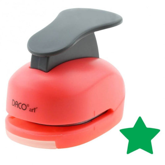 Perforator DACO Hobby, Model Stea, Plastic/Metal, Perforare 3.8 cm, Multicolor, Perforatoare Lucru Manual, Perforator Stea, Perforatoare Activitati Creative, Perforator pentru Felicitari si Invitatii, Perforatoare cu Model
