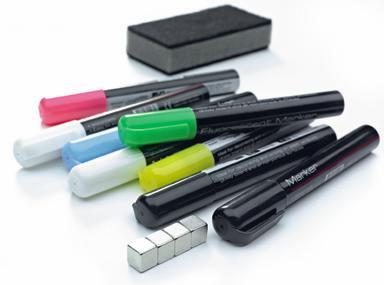 Starter Set Pro Pentru Table Din Sticla (8 Markere, 4 Magneti, 1 Burete Magnetic), Smit