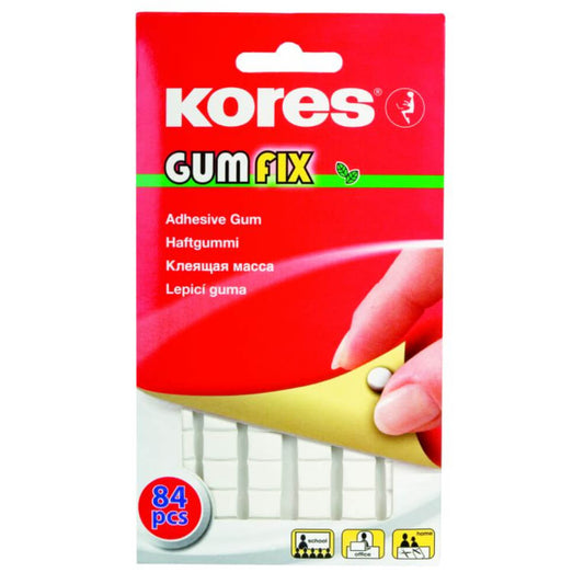 Set 84 Bucati Guma Adeziva Gumfix Kores, Alb, Fara Solvent, Adeziv Guma, Guma de Lipit, Guma Adeziv Perete, Lipici pentru Perete, Adeziv pentru Perete, Pastile Adezive, Adeziv de Perete, Guma Adeziva Kores, Pastile Adezive Kores