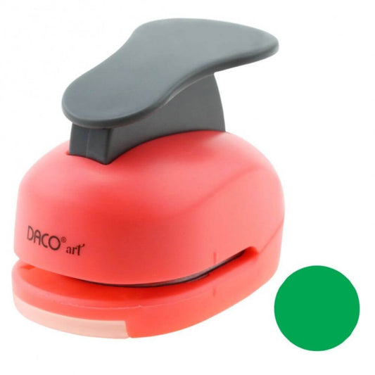 Perforator DACO Hobby, Model Cerc, Plastic/Metal, Perforare 3.8 cm, Multicolor, Perforatoare Lucru Manual, Perforator Cerc, Perforatoare Activitati Creative, Perforator pentru Felicitari si Invitatii, Perforatoare cu Model