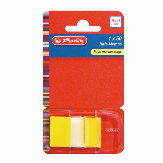 Page Marker 25 X 43 Mm 50 File Galben