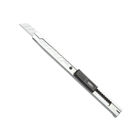 Cutter Deli, Mic, Metalic, cu Sina si Protectie, Cutter Mic Deli, Cutter Deli, Cutter Metalic, Cutter Simplu, Cuttere Simple, Cuttere Mici, Cuttere Deli, Cuttere Metalice, Cutit Utilitar, Cutite Utilitare