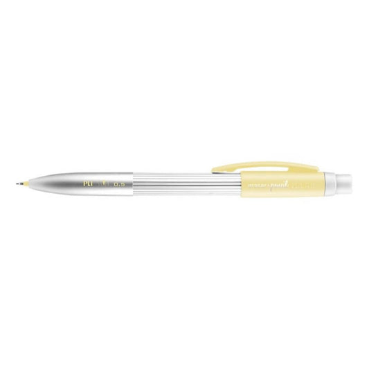 Creion Mecanic MILAN Silver, Mina de 0.5 mm, Radiera Inclusa, Corp din Metal si Plastic Galben/Argintiu, Creioane Mecanice, Creion Mecanic cu Mina, Creioane Mecanice cu Mina, Creion Mecanic cu Radiera, Creion Mecanic 0.5 mm, Creion Mecanic Mina HB