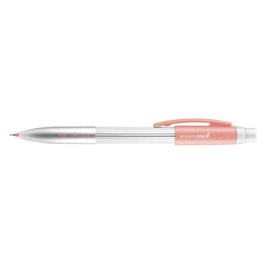 Creion Mecanic MILAN Silver, Mina de 0.5 mm, Radiera Inclusa, Corp din Metal si Plastic Roz/Argintiu, Creioane Mecanice, Creion Mecanic cu Mina, Creioane Mecanice cu Mina, Creion Mecanic cu Radiera, Creion Mecanic 0.5 mm, Creion Mecanic Mina HB