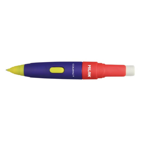 Creion Mecanic MILAN Compact Mix, Mina de 0.7 mm, Radiera Inclusa, Corp din Plastic Multicolor, Creioane Mecanice, Creion Mecanic cu Mina, Creioane Mecanice cu Mina, Creion Mecanic Multicolor, Creion Mecanic cu Radiera, Creion Mecanic 0.7 mm