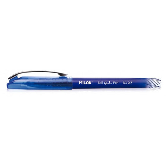 Pix cu Gel MILAN Ball, Varf 0.7 mm, Plastic, Mina Albastra, Mina Inlocuibila, Pixuri cu Gel, Pix cu Gel Albastru, Pixuri Gel Albastru, Pix cu Mina Inlocuibila, Pixuri Albastre cu Gel, Pix Scolar, Pix pentru Scolari, Rechizite Scolare, Pix Office