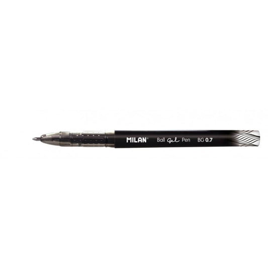 Pix cu Gel MILAN Ball, Varf 0.7 mm, Plastic, Mina Neagra, Mina Inlocuibila, Pixuri cu Gel, Pix cu Gel Negru, Pixuri Gel Negru, Pix cu Mina Inlocuibila, Pixuri Negre cu Gel, Pix Scolar, Pix pentru Scolari, Rechizite Scolare, Pix Office