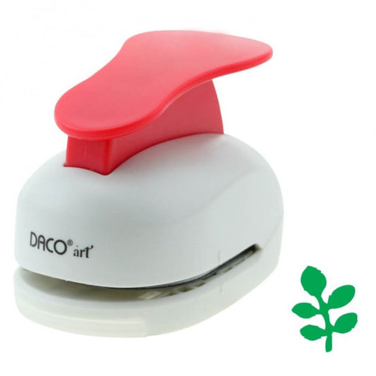 Perforator DACO Hobby, Model Frunza Salcam, Plastic/Metal, Perforare 5 cm, Multicolor, Perforator Lucru Manual, Perforator Frunza Salcam, Perforator Activitati Creative, Perforator pentru Felicitari si Invitatii, Perforatoare cu Model Frunza Salcam